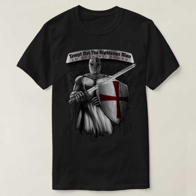 Försök inte att rita hans sword Knig. T Shirt (Design framsida)