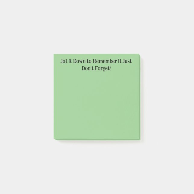 Försök komma ihåg anteckningar post-it block (Framsida)