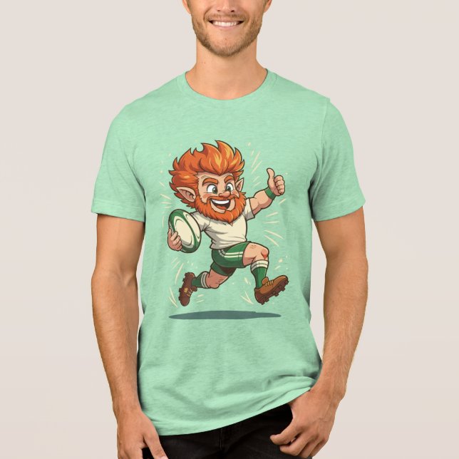 Försök med Line St Patricks Match Day Charge T Shirt (Framsida)