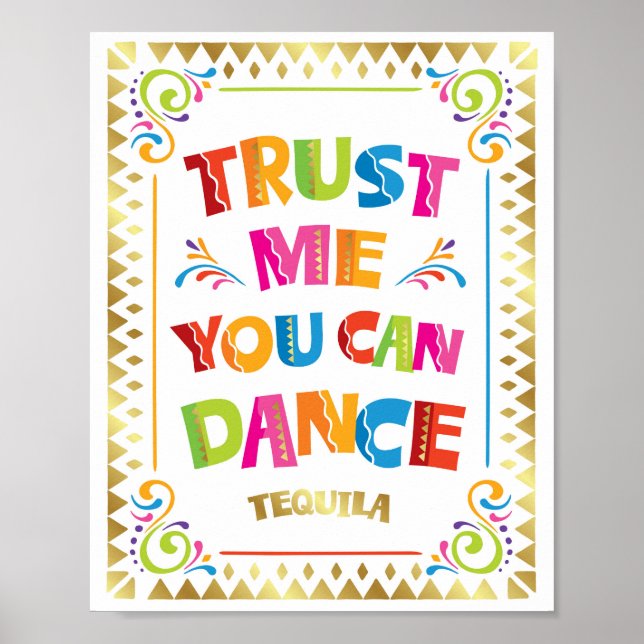FÖRSÖK MIG ATT DU KAN DANA TEQUILA-Skriv ut Poster (Framsidan)