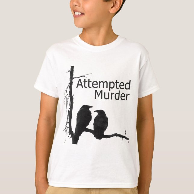 Försök till mord Kråkor Kids T-Shirt (Framsida)