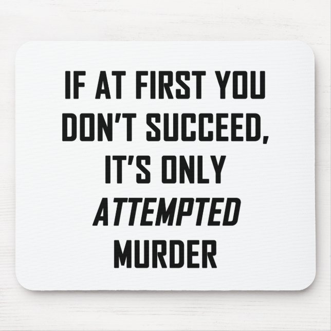 Försök till mord musmatta (Framsidan)