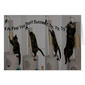 Försök tills du kan hälsningskort