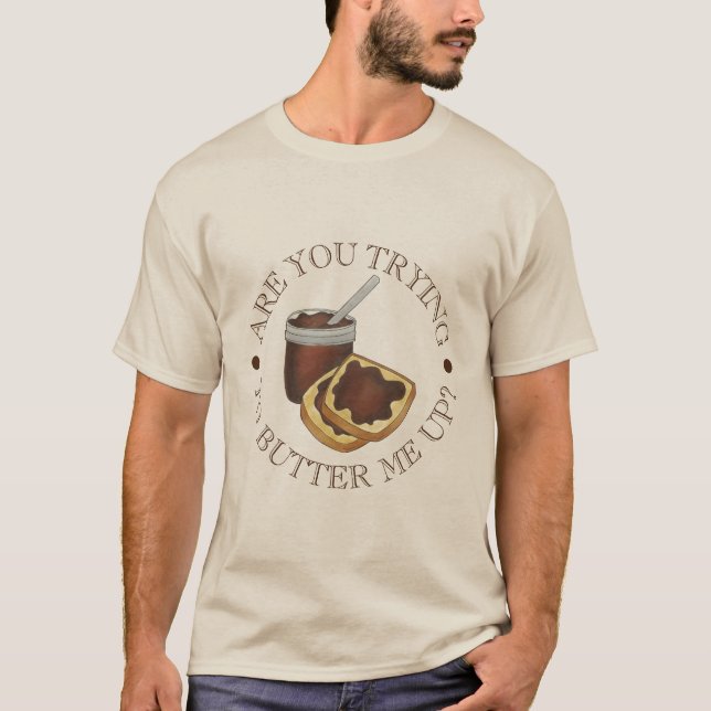 Försöker du slå mig på foodie Apple? T Shirt (Framsida)