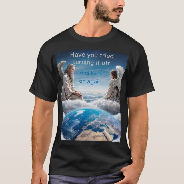 Försöker laga jorden t shirt (Framsida)