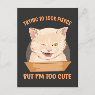 Försöker se vild ut men jag är för söt vykort