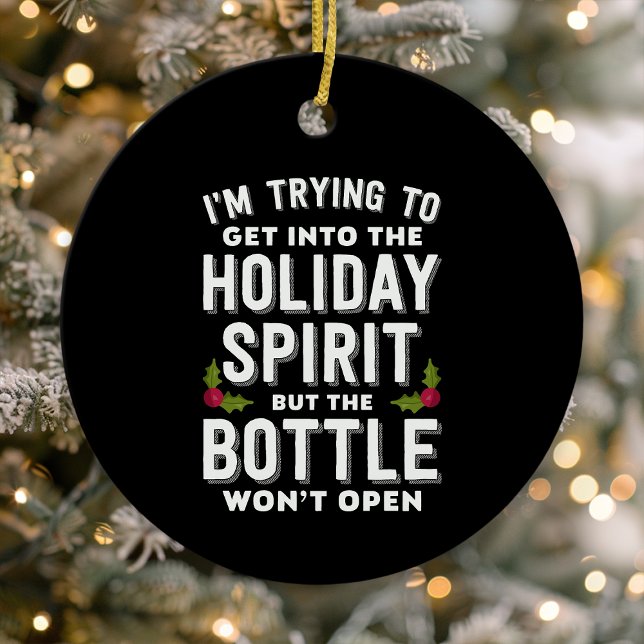 Försöker ta sig in i Helgdag själ. Julgransprydnad Keramik (Skapare uppladdad)