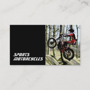 Försökmotorcykelmall Visitkort
