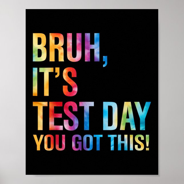 Försöksdagen du Har den här testdagsläraren Poster (Framsidan)