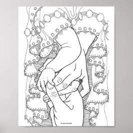 Försöksfamilj - konstutskrift poster