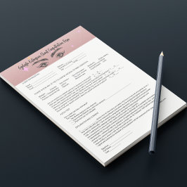 Försöksformulär för godkännande av Allergy Patch T Anteckningsblock