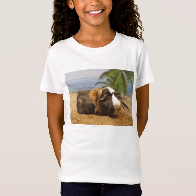 Försökskanin under palmträdutslagsplatsskjortan t shirt (Framsida)