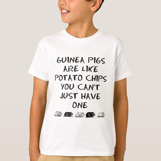 Försökskaninar är lika potatischiper t shirt (Framsida)