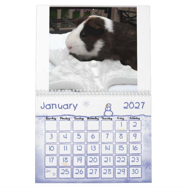 Försökskanincalander Kalender (Jan 2027)