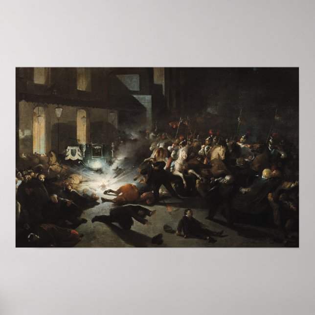 Försökt mord på kejsare Napoleon Poster (Framsidan)