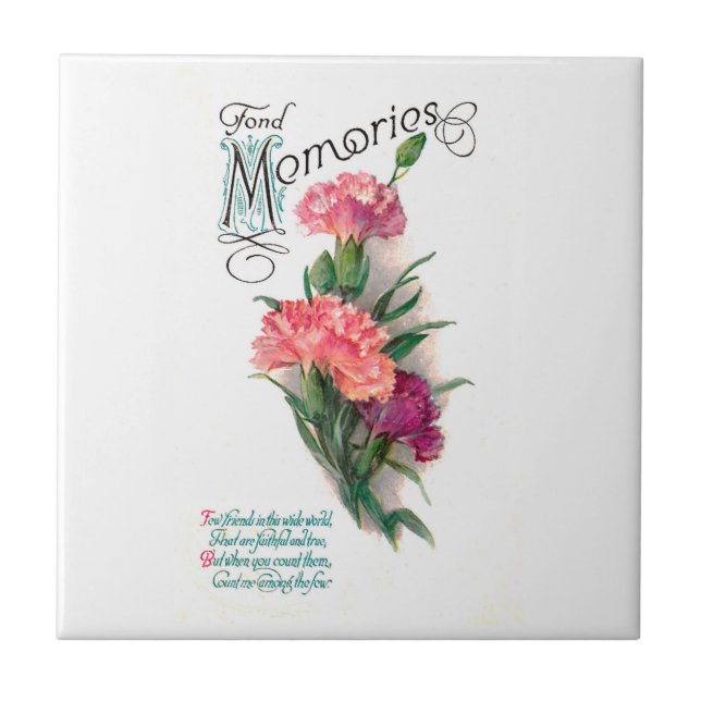 Försökt och sann vän kakelplatta (Framsidan)