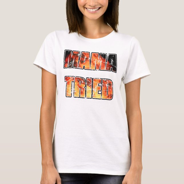 Försökta mammor tee shirt (Framsida)