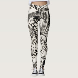 Försoning av Franz Marc Black och White Leggings