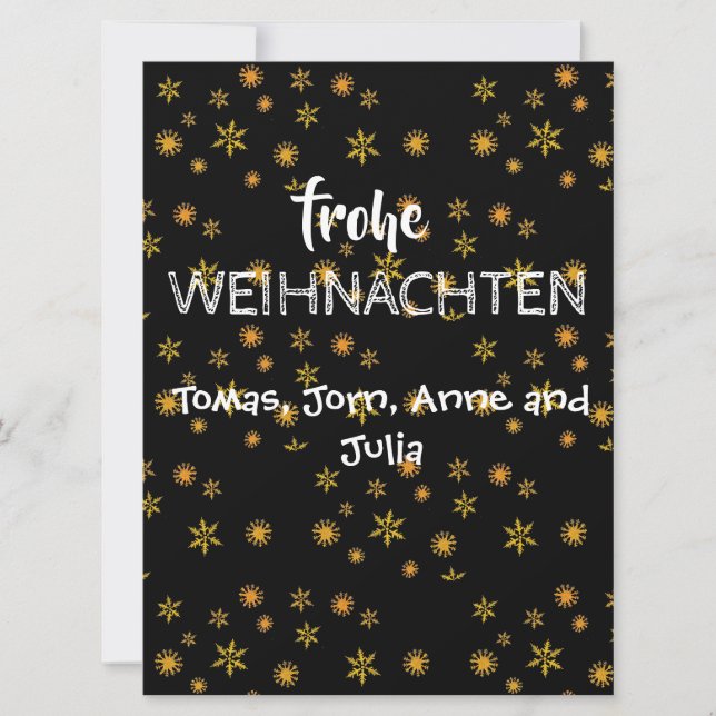 Försoning Julkort Frohe Wiihnachten (Framsida)