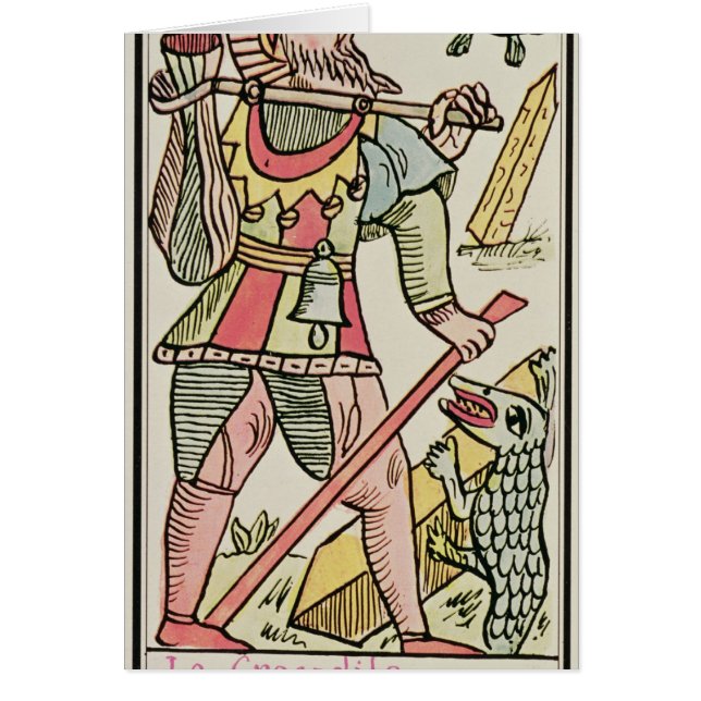 Försoning tarotkort, fransk hälsningskort (Framsidan)