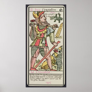 Försoning tarotkort, fransk poster