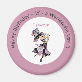 Försörjningen i Iris - Fleur-de-Lis Whimsical Flow Magnet