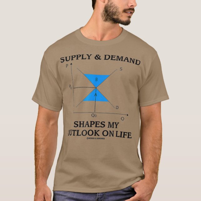 Försörjningsbehovsformer min Outlook på Life Humor T Shirt (Framsida)