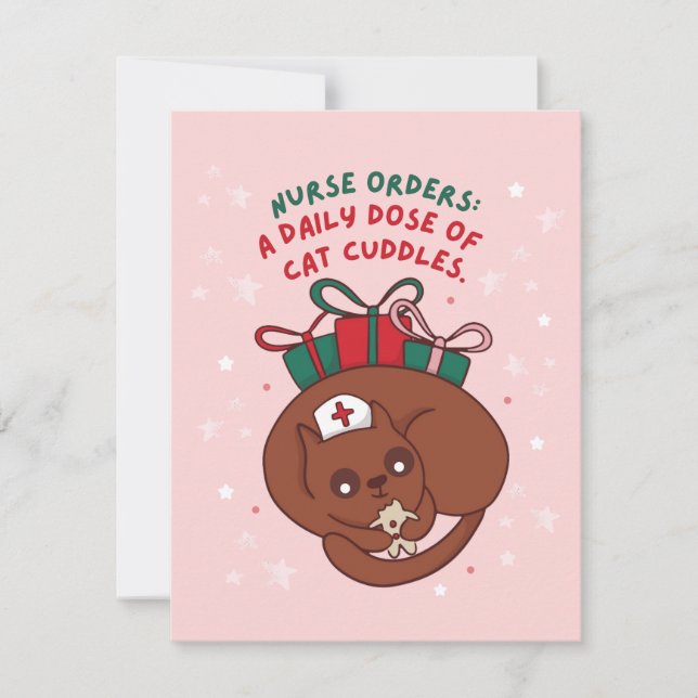 FÖRSÖRJNINGSORDER EN DAGLIG DOS AV KUDDLES JULKORT (Framsida)