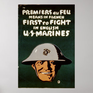 Först att slåss på engelskt poster