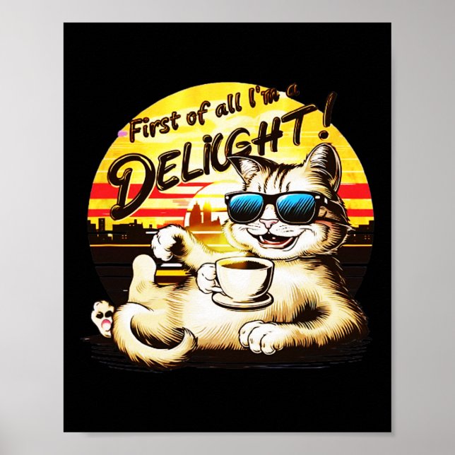Först av allt i39m en tunn katt poster (Framsidan)