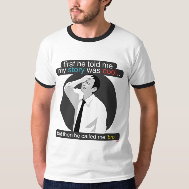 först berättade han mig att min berättelse var t shirt (Framsida)