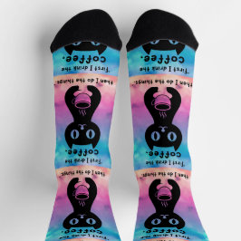 Först dricker jag kaffe och gör det här sak