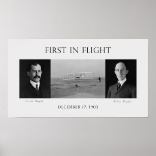 Först i flyg - de Wright bröderna Poster