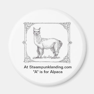 Först i uppsättningen "DJUR av Steampunk Landing" Magnet