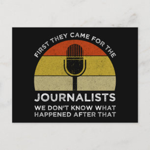 Först kom de till journalisterna vykort