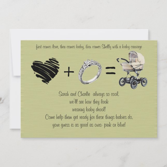 Först kommer Kärlek, sen kommer Giftermål.... Inbjudningar (Framsida)