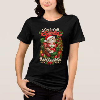 Först och främst är jag en förtjusande julkatt sem t shirt