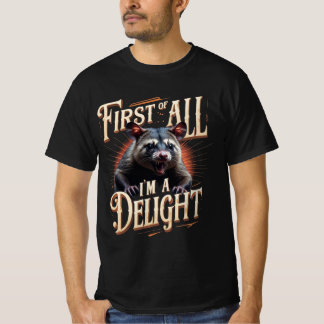 Först och främst är jag en förtjusande pungråtta t shirt