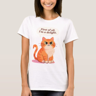 Först och främst är jag en förtjusande rolig kattä t shirt