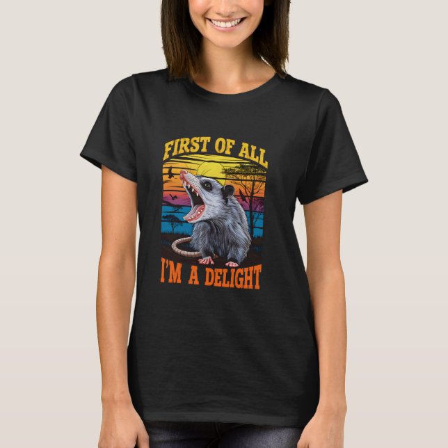 Först och främst är jag en glad finess t shirt (Framsida)