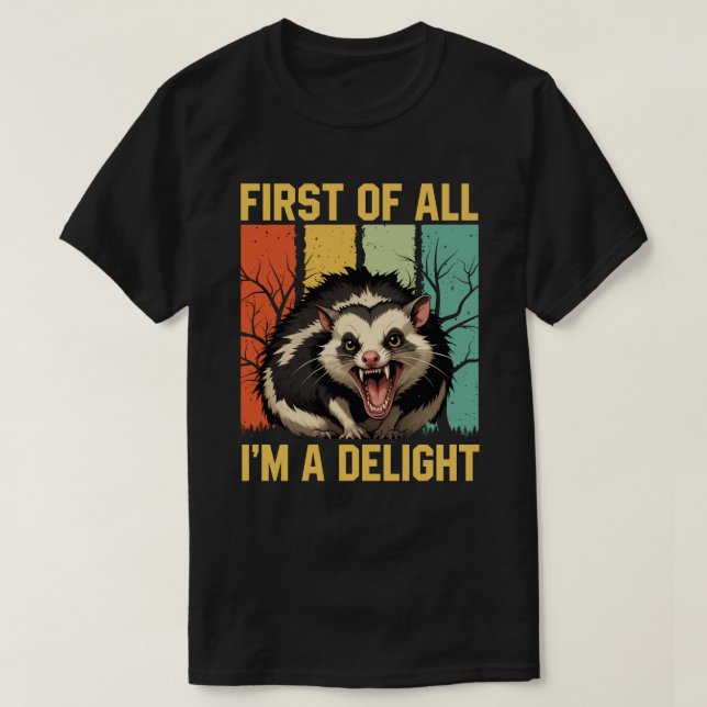 Först och främst är jag en glad Sarcastic Arg poss T Shirt (Design framsida)