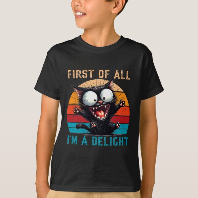 Först och främst är jag en glad slynga Sarcastic C T Shirt (Framsida)