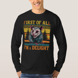 FÖRST OCH FRÄMST EN MISSTÄNKLIG Arg Opossum Pos T Shirt