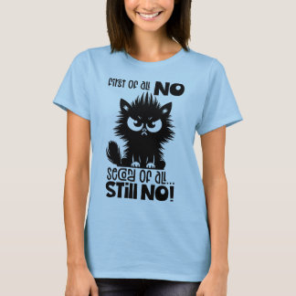 Först och främst, ingen rolig kattälskarepresent t shirt