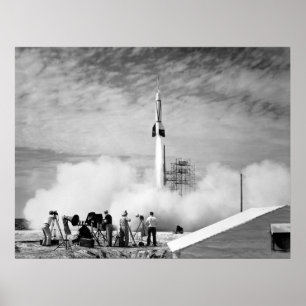 Först raketbarkass, Cape Canaveral, "riklig 2", Poster