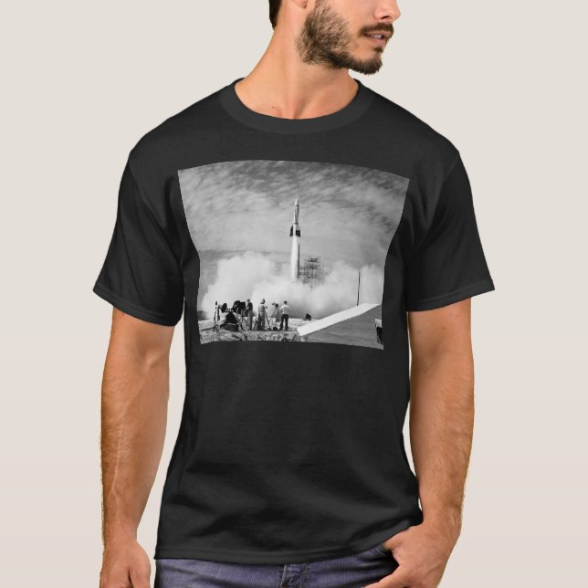 Först raketbarkass, Cape Canaveral, "riklig 2", T Shirt (Framsida)
