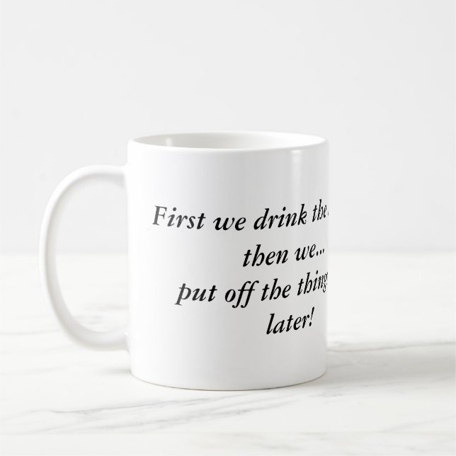 Först skotska! kaffemugg (Vänster)