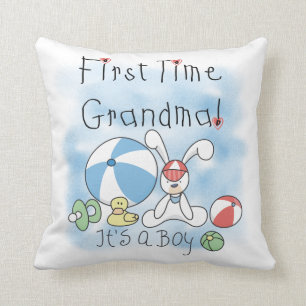 Först Time mormor av pojkegåvor Kudde