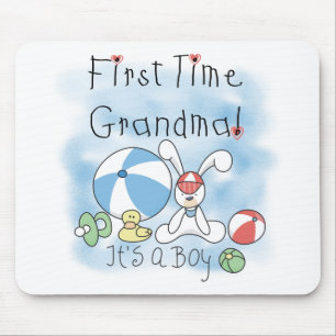Först Time mormor av pojkeTshirts och gåvor Musmatta