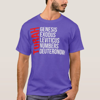 Första 5 Bokar Torah Hebrew Israelites Yeshua T Shirt